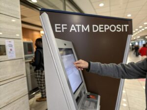 What do adjustments to EF ATM deposit